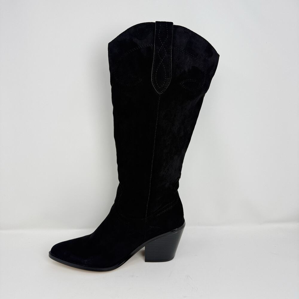Rebecca Minkoff Nicole Women’s Size 8M Black Western Cowboy Knee High Boots